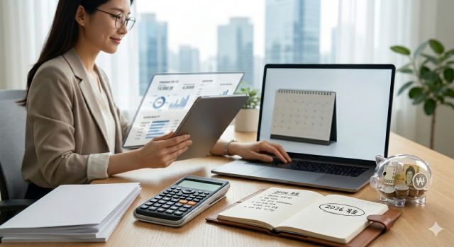 IRP 세액공제와 절세 전략을 분석하는 금융 전문가와 자산 관리 소품