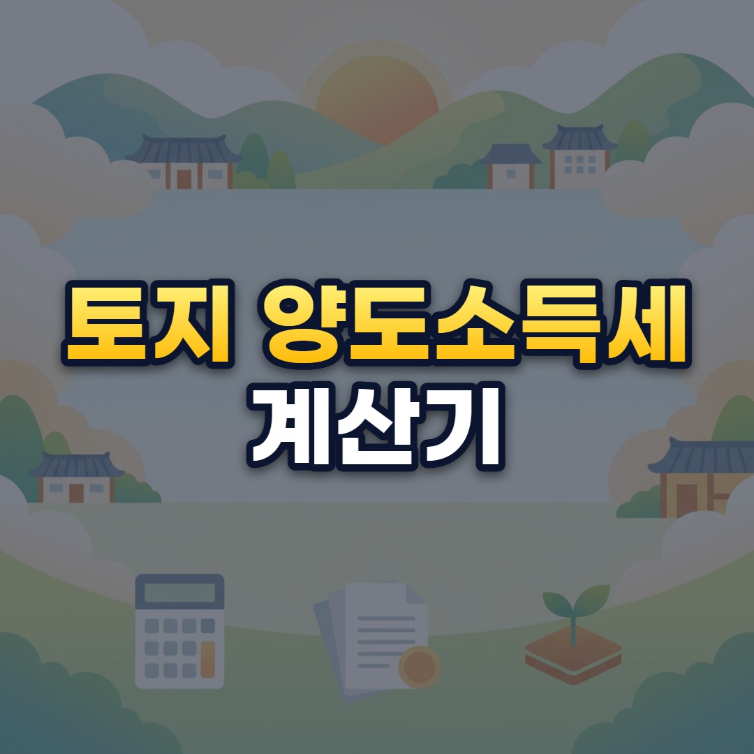 토지 양도소득세 계산기