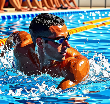 수영하는 이미지