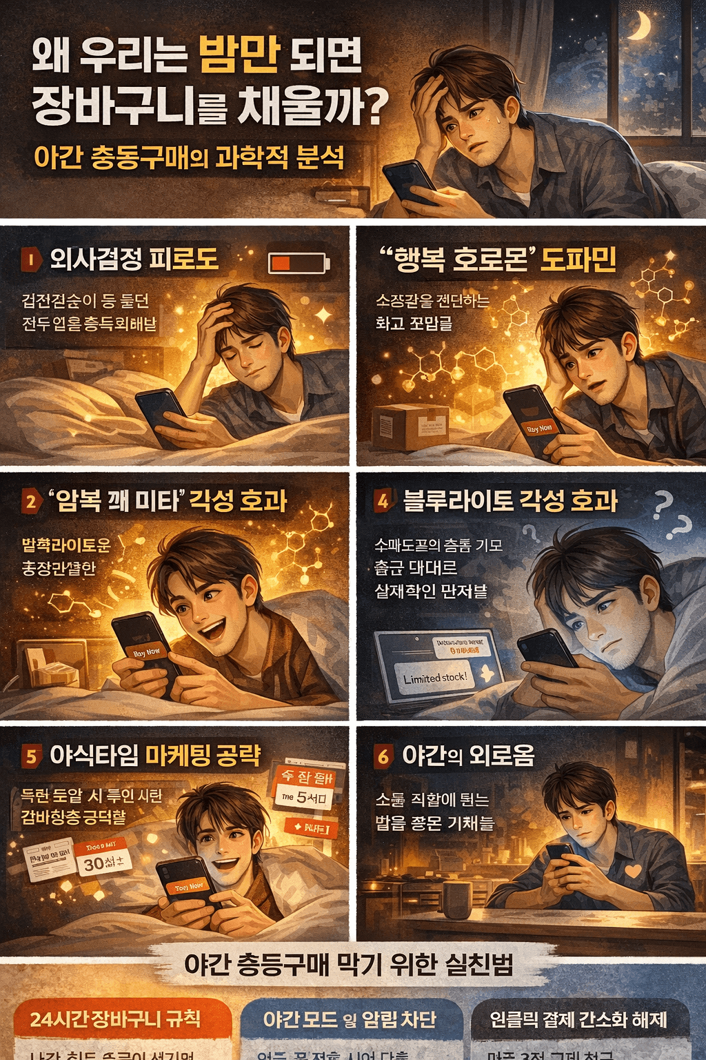 왜 우리는 밤만 되면 장바구니를 채울까 야간 충동구매 심리 5가지 (2026 최신)