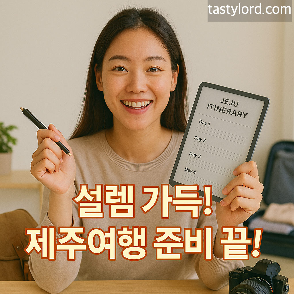 설렘 가득! 제주여행 준비 끝!