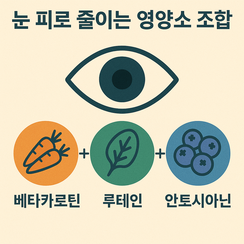 눈 피로 줄이는 영양소 조합 총정리
