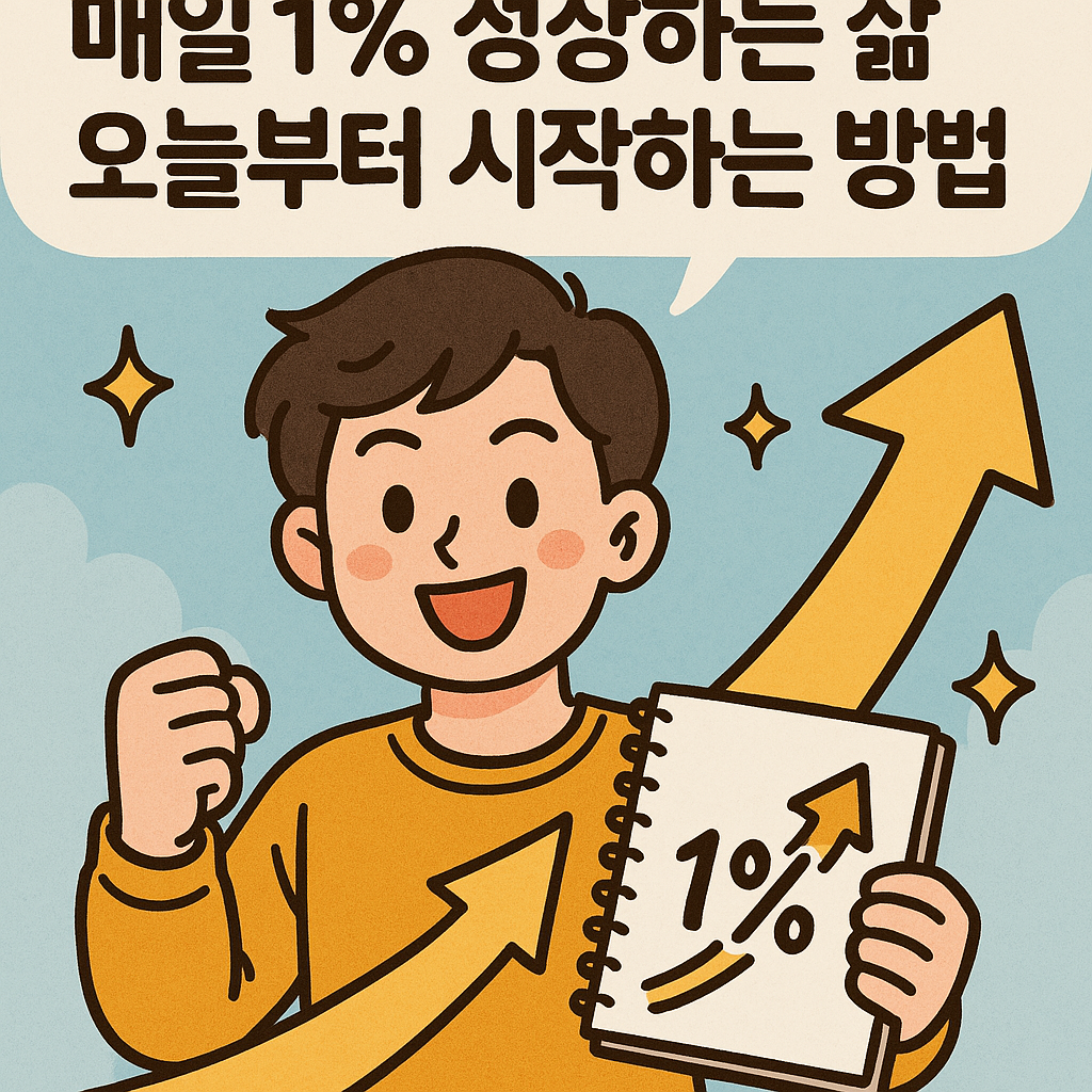 매일 1% 성장하는 삶, 오늘부터 시작하는 방법