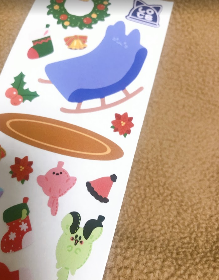 스티커 확대 모습