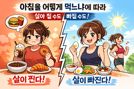 아침을 먹어야 살이 빠진다