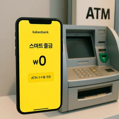 카카오뱅크 ATM 수수료 없이 이용하는 방법과 스마트 출금 활용법