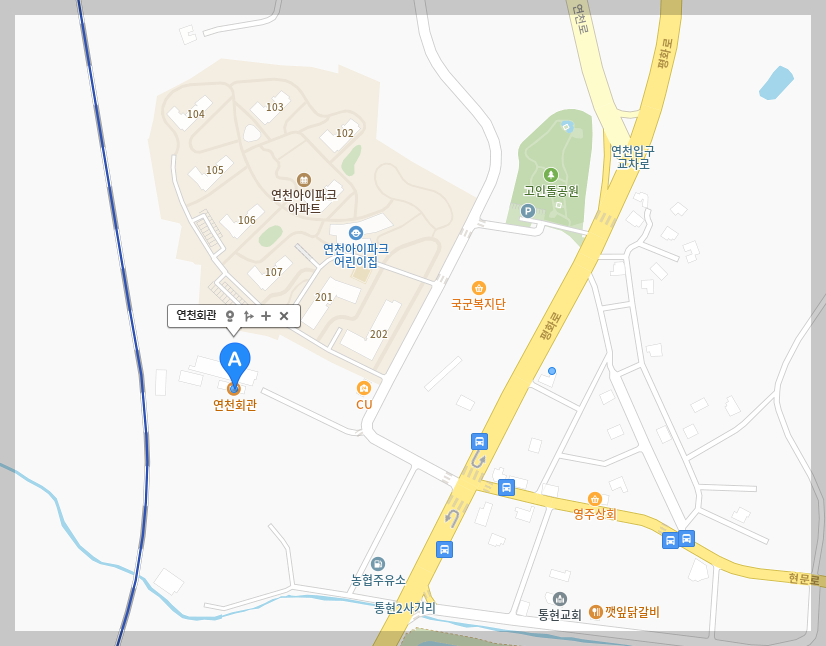 연천회관-지도