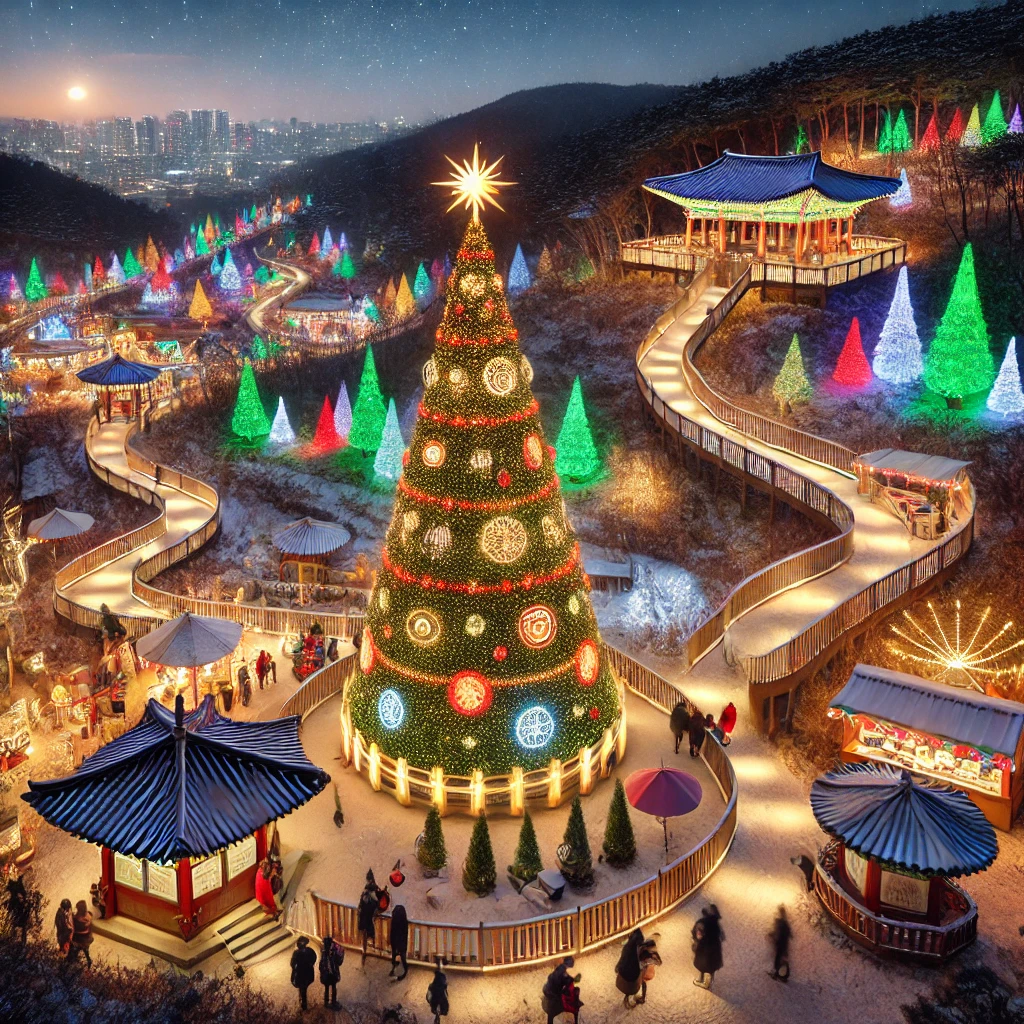화순 도심 속 남산공원 축제 미리미리 크리스마스!