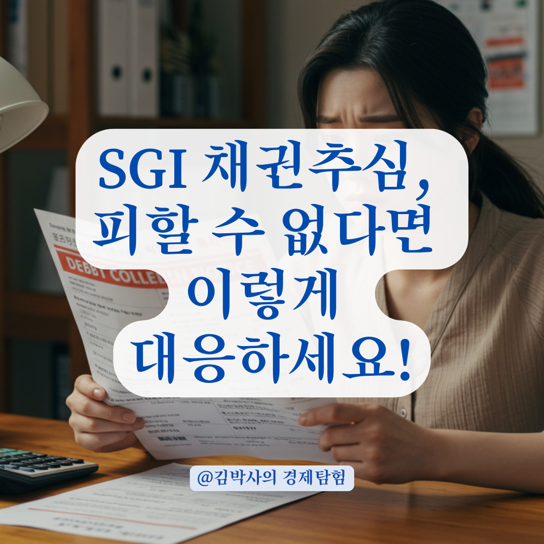 신용불량 등재를 피하려면? SGI 채권추심 단계에서 할 수 있는 조치들.