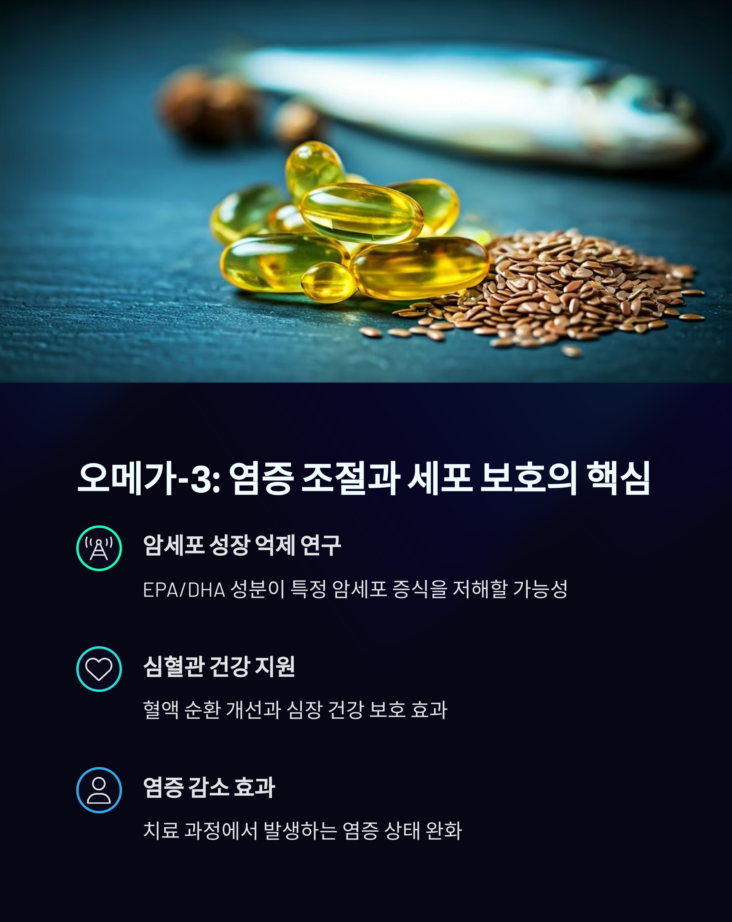 오메가3 지방산 염증조절과 세포보호