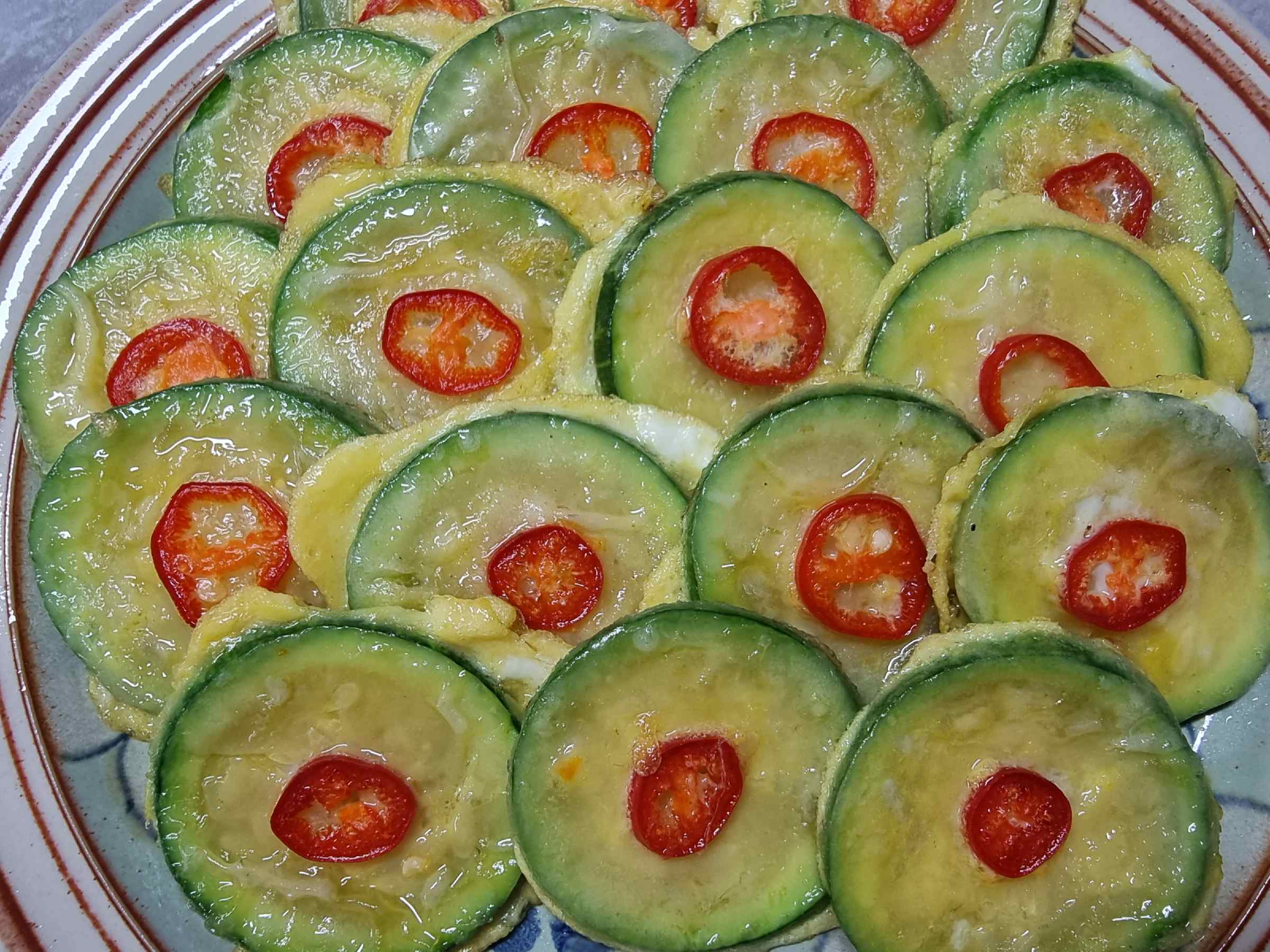 애호박 전 완성!