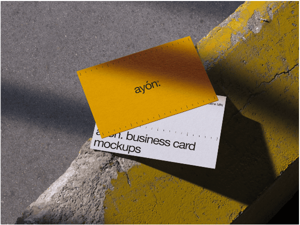 무료 명함 목업 psd