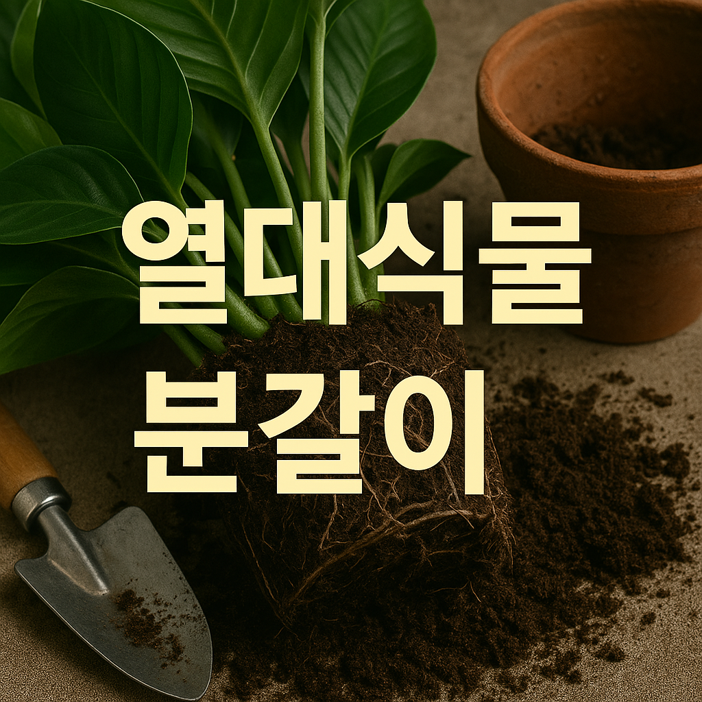 열대식물 분갈이