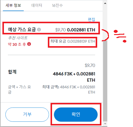 예상가스요금-최대요금비슷해지다