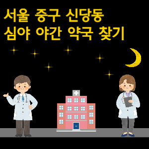 서울 중구 신당동 심야 야간 약국 찾기