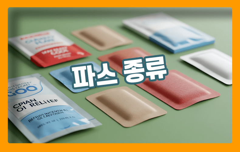파스 종류 표현
