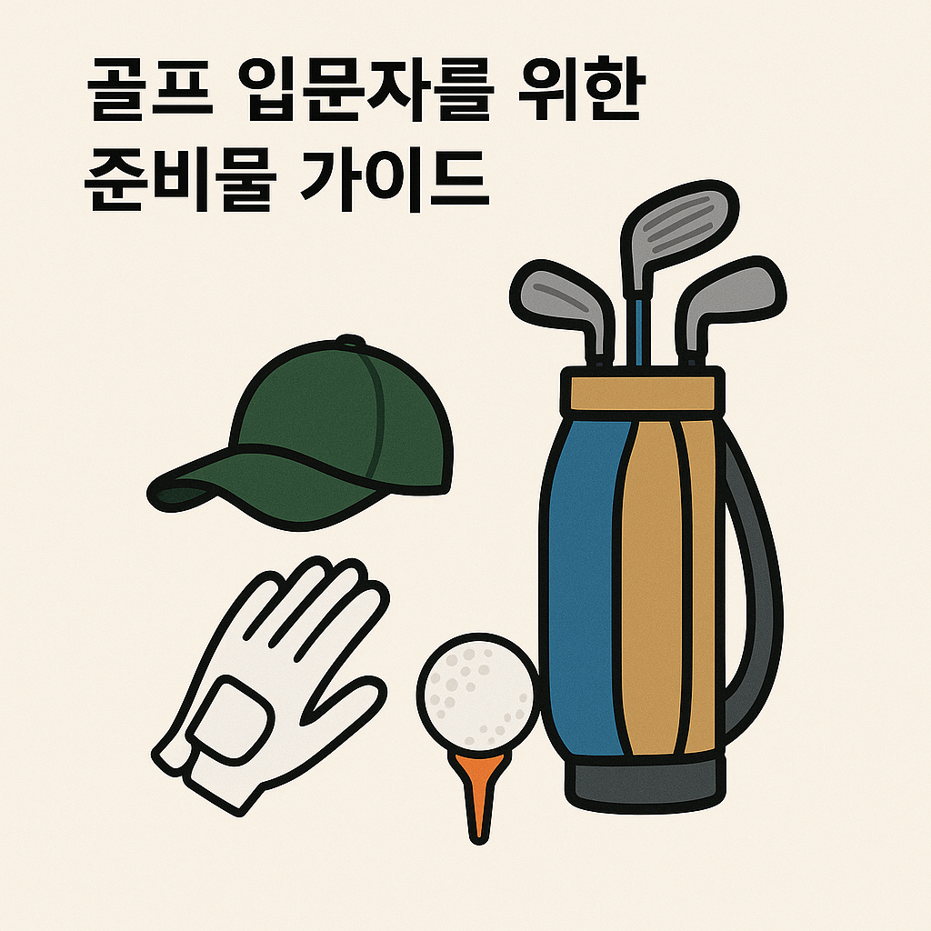 골프 입문자를 위한 준비물 가이드 사진