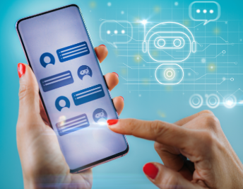 스마트폰 챗봇 상담 이미지