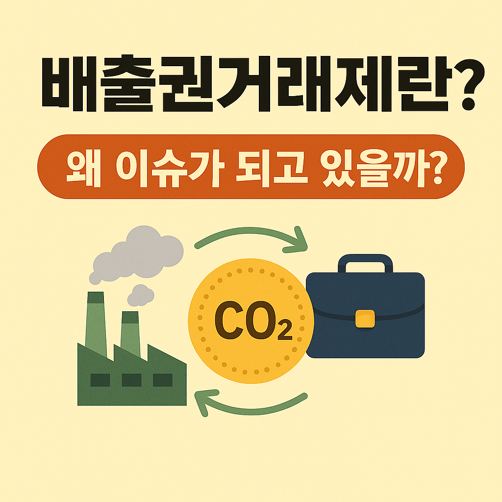배출권거래제란? 2025년 왜 지금 이슈가 되고 있을까?