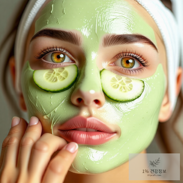 한랭두드러기 피부건조증은 오이팩하는 방법이 다릅니다!