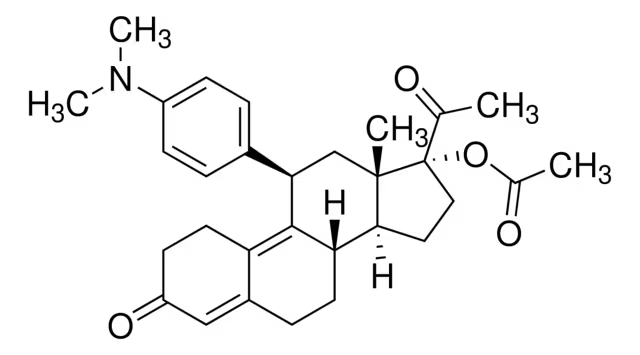 Ulipristal Acetate 화학 구조