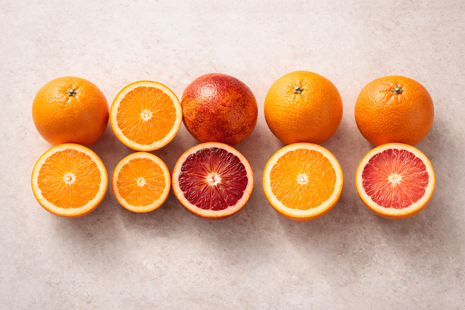 오렌지 품종별 기능성과 맛 비교 (항산화, 당도, 산미)