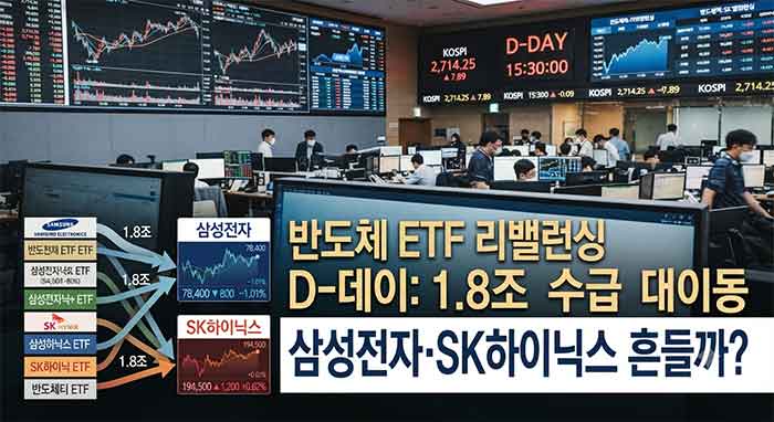 반도체 ETF 리밸런싱과 수급 대이동 현황.