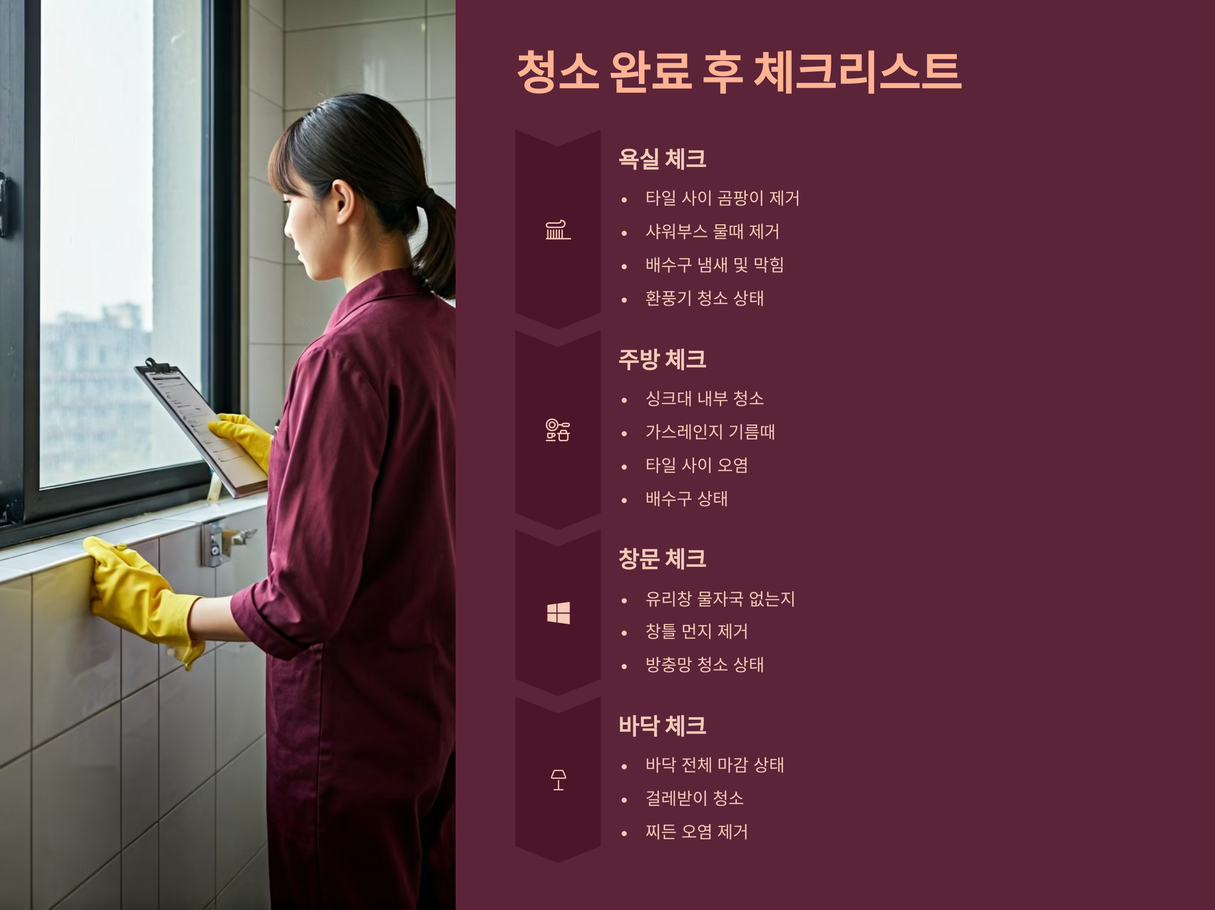 창원 입주청소 후 체크리스트