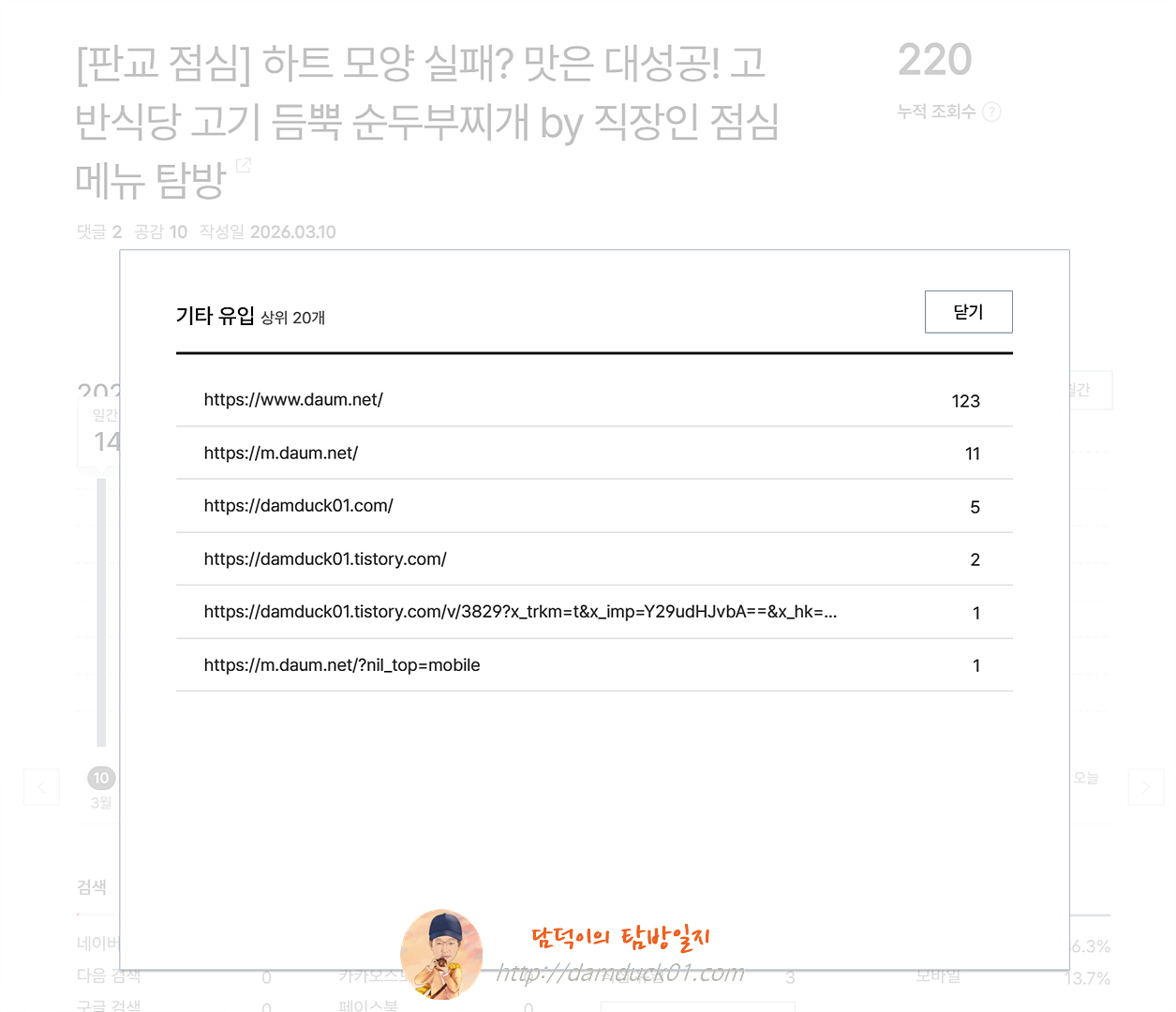 2026년 3월 10일 기타 유입