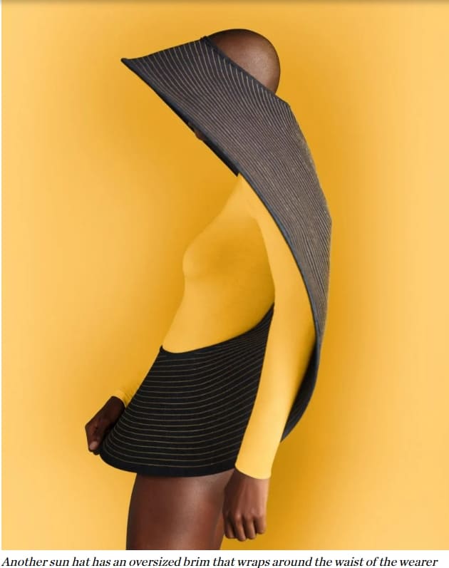 스티븐 존스의 모자 쓴 사람들 Stephen Jones and G-Star Raw collaborate to create couture denim hats