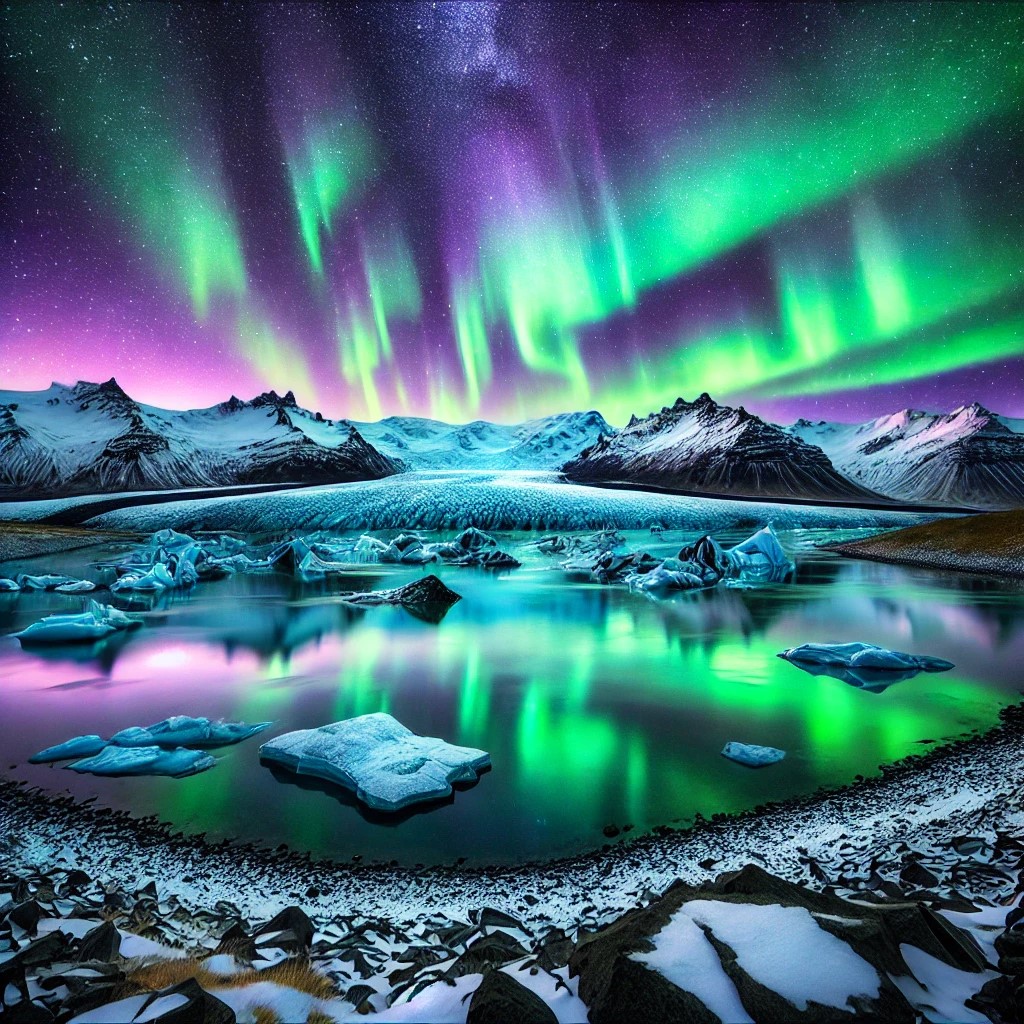 아이슬란드 오로라 사진