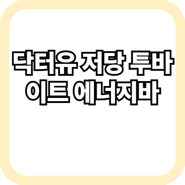 닥터유 에너지바