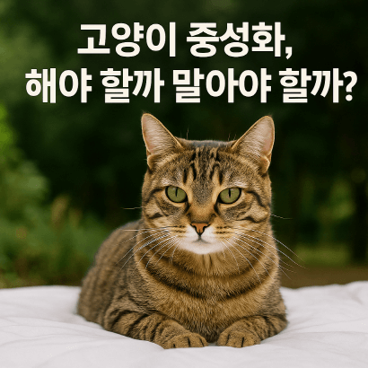 고양이 중성화, 꼭 해야 할까? 보호자의 현실 고민