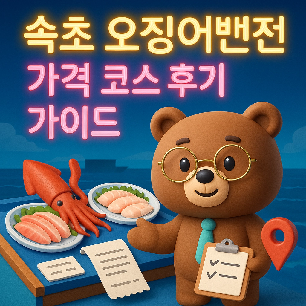 속초 오징어난전 가격 코스 후기 가이드