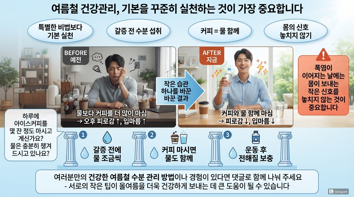 여름철 건강관리 결론 및 개인 경험 공유