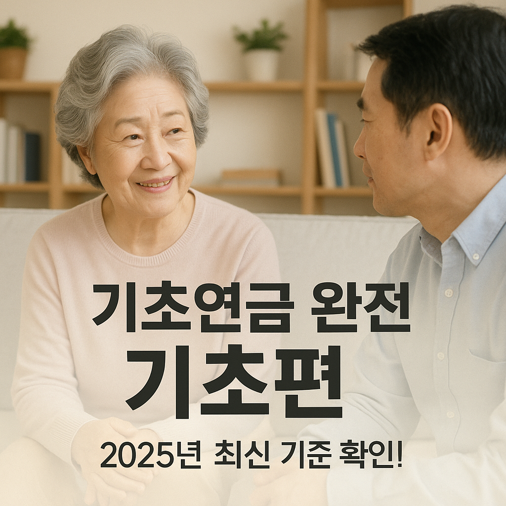 기초연금이 뭐예요? – 2025년 최신 기준 핵심 정리