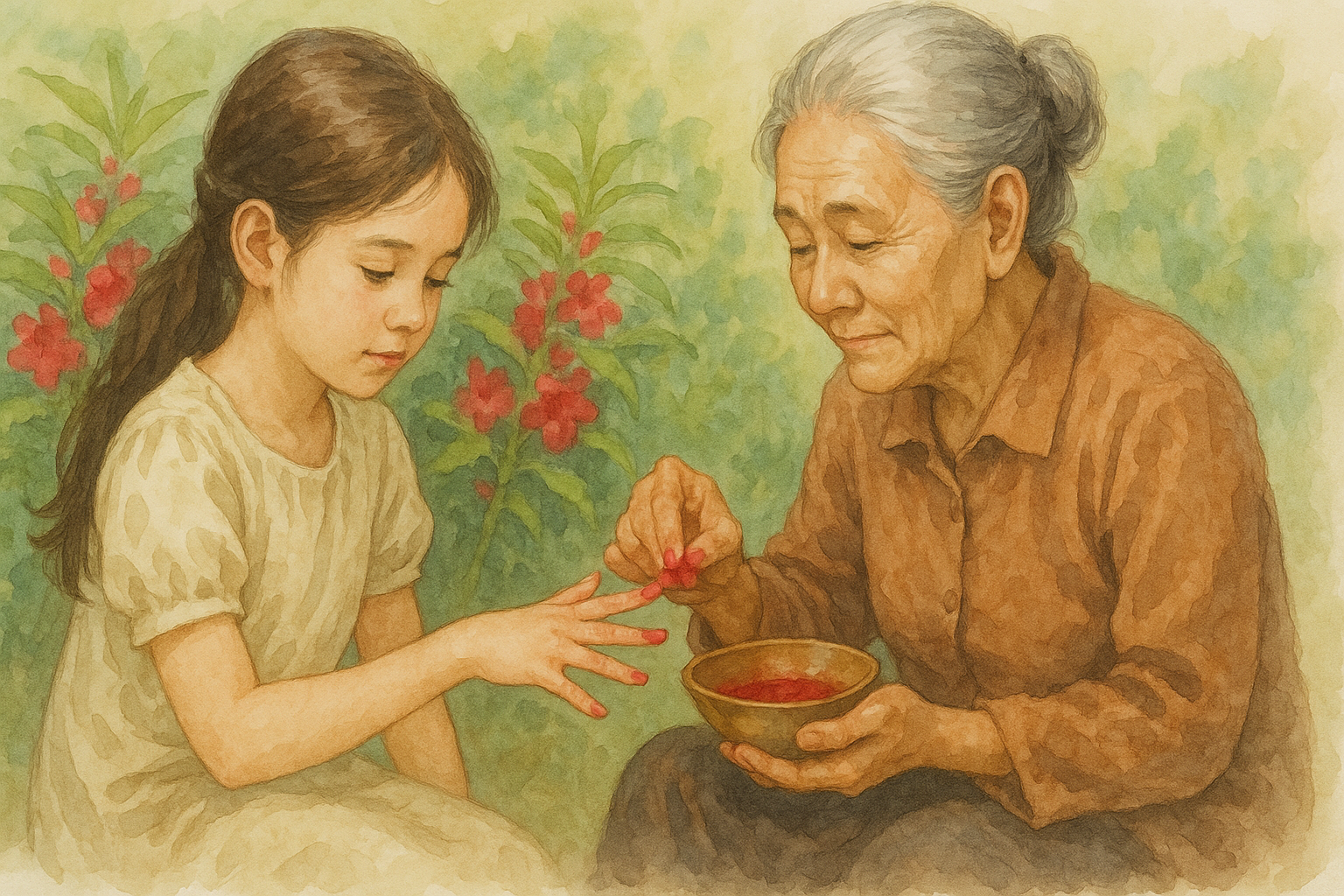 봉숭아 물들이기