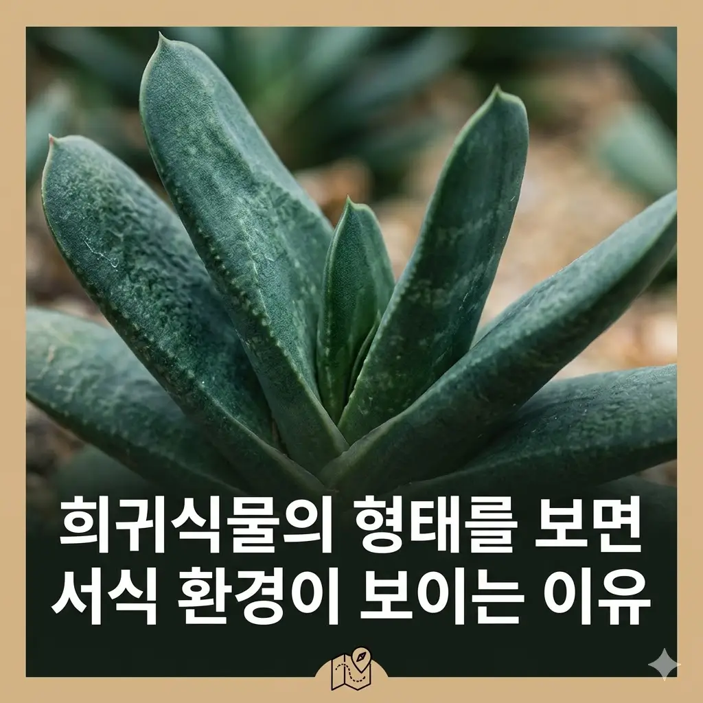희귀식물의 형태를 보면 서식 환경이 보이는 이유