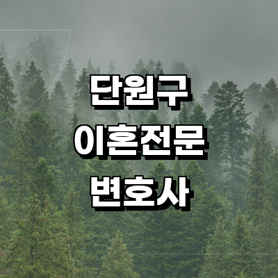 안산 단원구 이혼 변호사