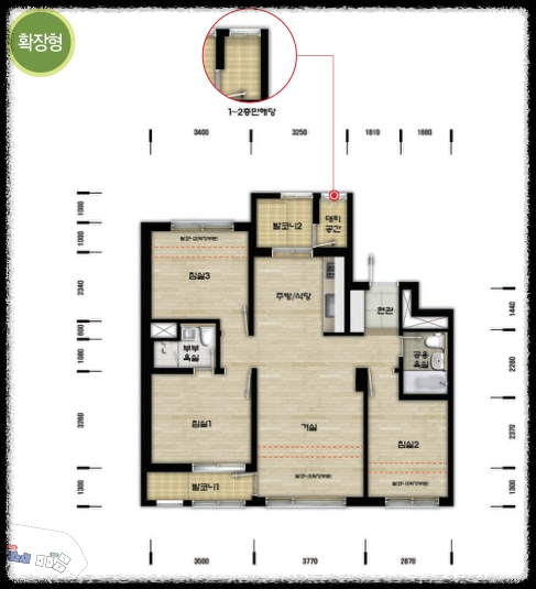 군포 10년 공공 임대 평면도_59.98C