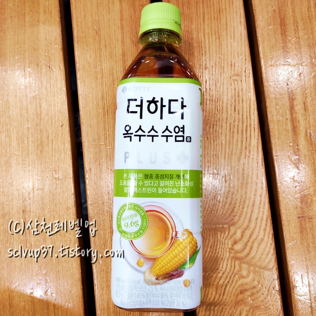 롯데칠성 더하다 옥수수수염차 플러스 500ml