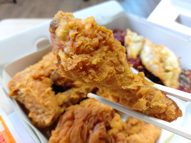 후라이드 닭다리