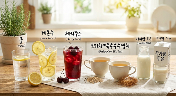 통풍에 도움이 되는 5가지 음료