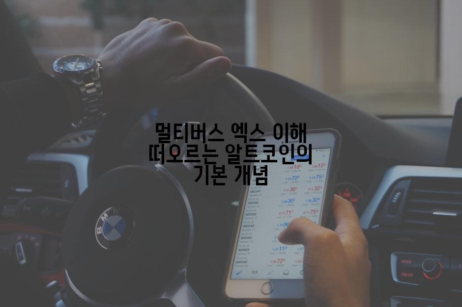 멀티버스 엑스 이해 떠오르는 알트코인의 기본 개념