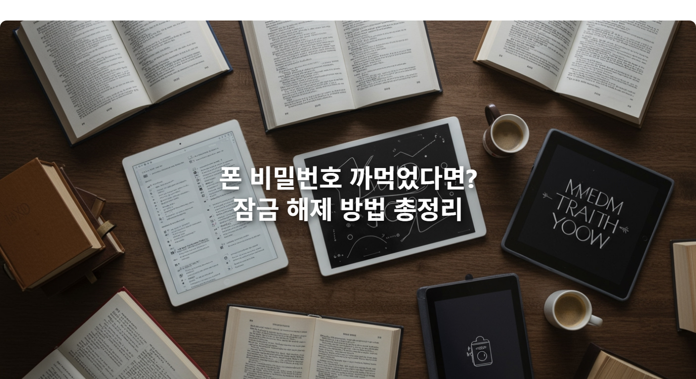 폰 비밀번호 까먹었다면? 잠금 해제 방법