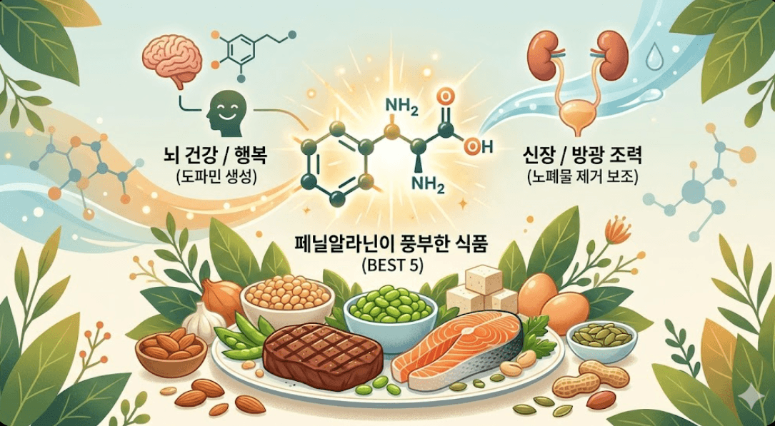 페닐알라닌의 풍부한 식단