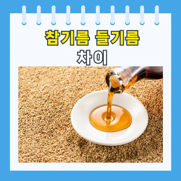 참기름 들기름 차이