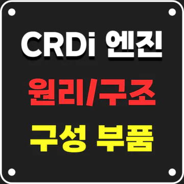 CRDi 디젤 엔진의 원리, 구성, 특징, 부품
