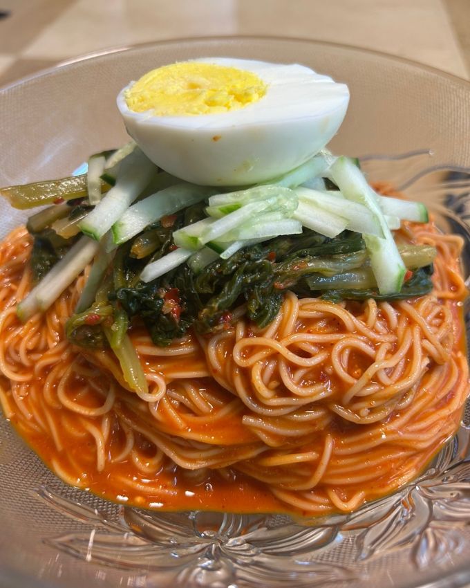열무 비빔 국수