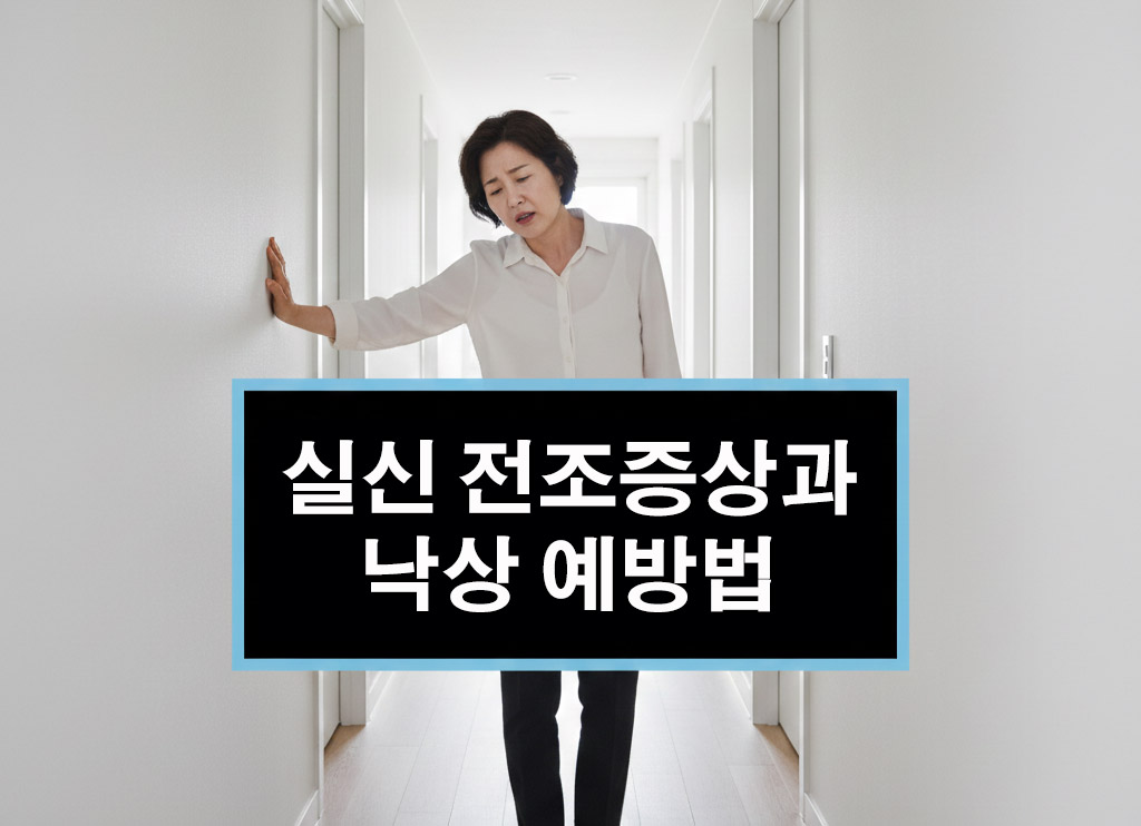 실신 전조증상과 낙상 예방법